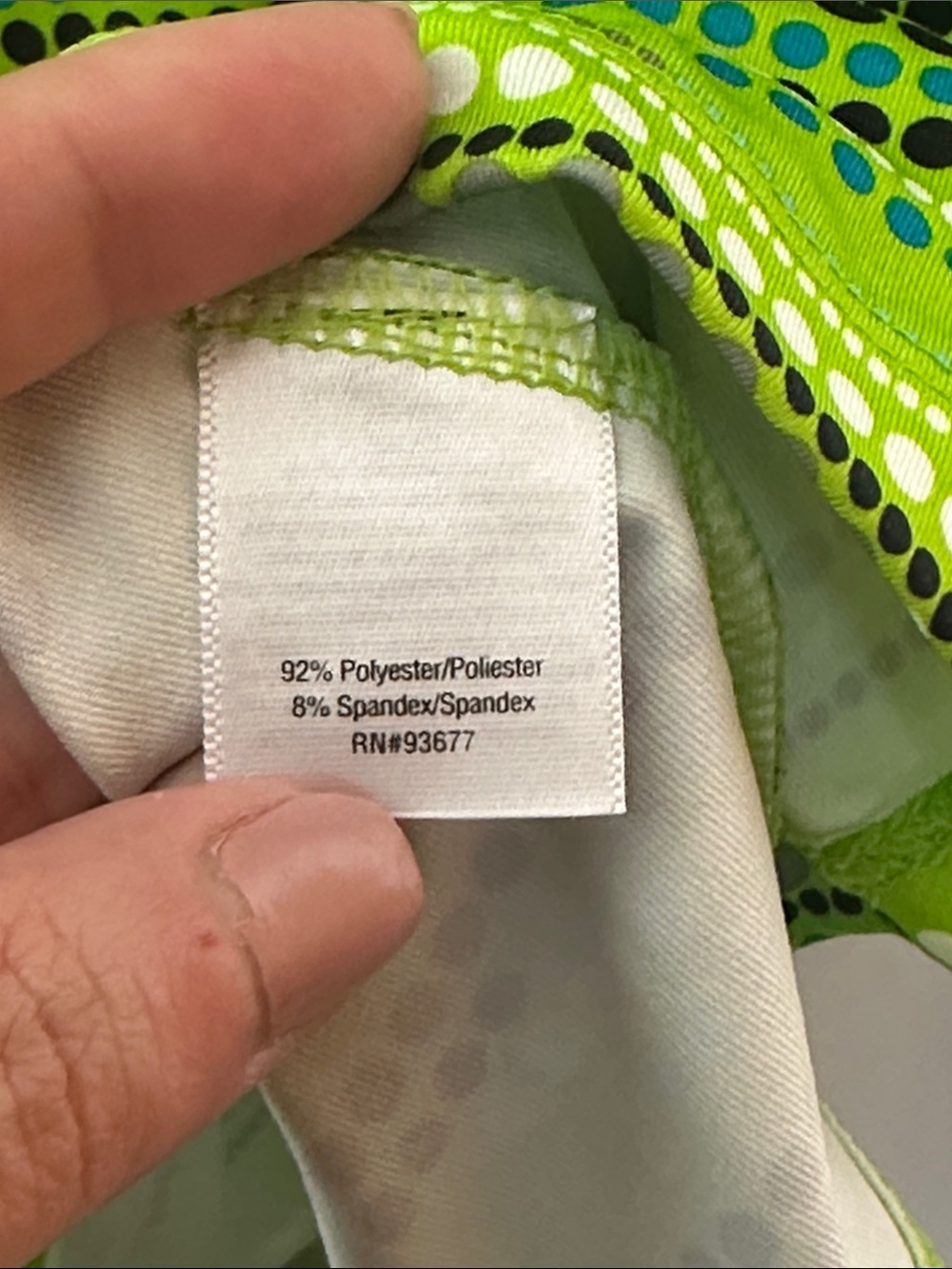 Like New Xersion Lime Green Striped Dot Athletic Tank Top - Picture 4 of 4